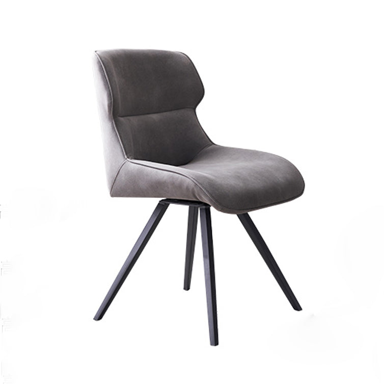 Sillas de comedor de cuero con brazo de estilo moderno, silla con respaldo para cocina