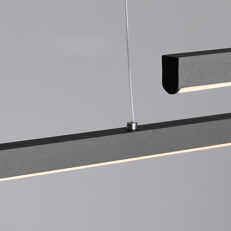 Luz de lámpara de araña de la isla moderna de 1 cabeza de restaurante accesorios de iluminación colgante