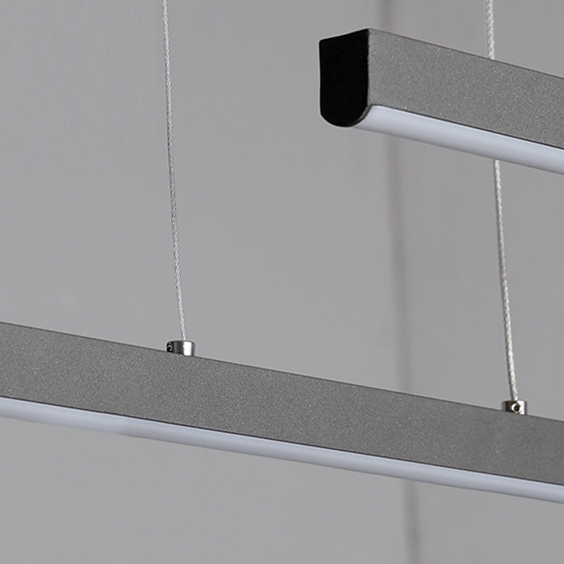 Luz de lámpara de araña de la isla moderna de 1 cabeza de restaurante accesorios de iluminación colgante