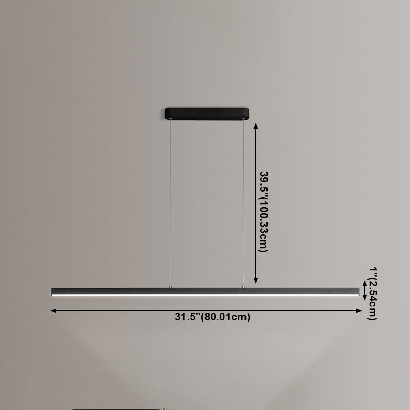 Luz de lámpara de araña de la isla moderna de 1 cabeza de restaurante accesorios de iluminación colgante