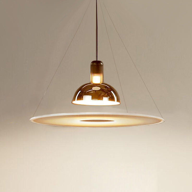 Suspension en forme de bol Light Postmodern 1-Light Pendentif pour le salon