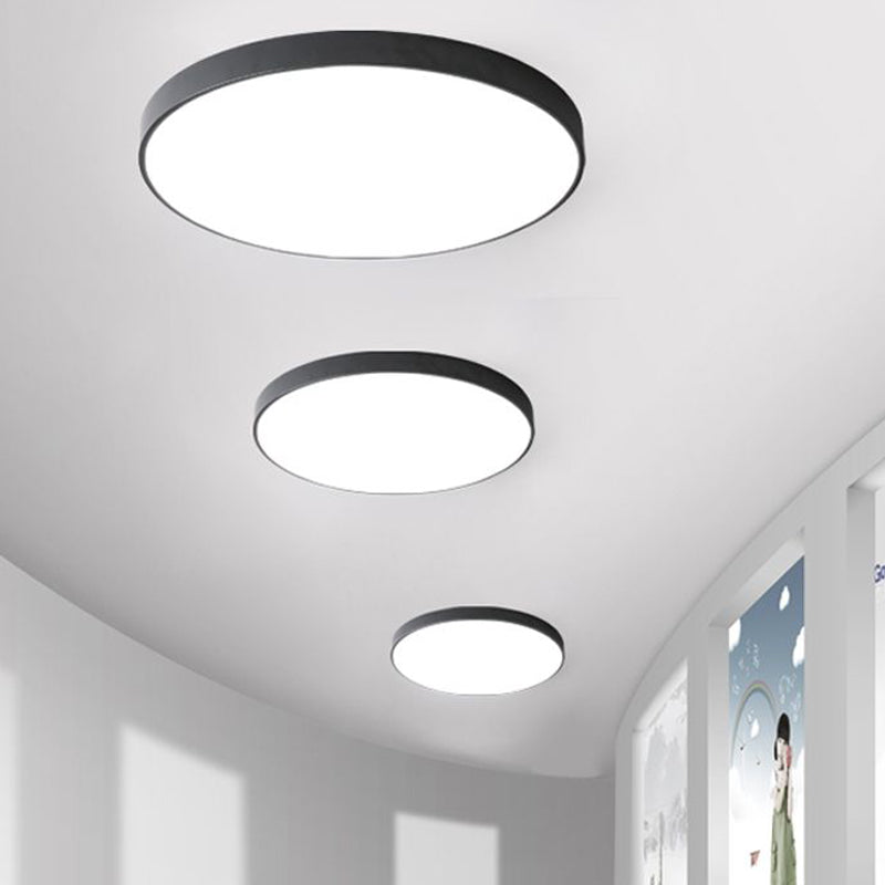 Luminaires de plafond encastrés de simplicité de lumière montée au plafond à LED ronde