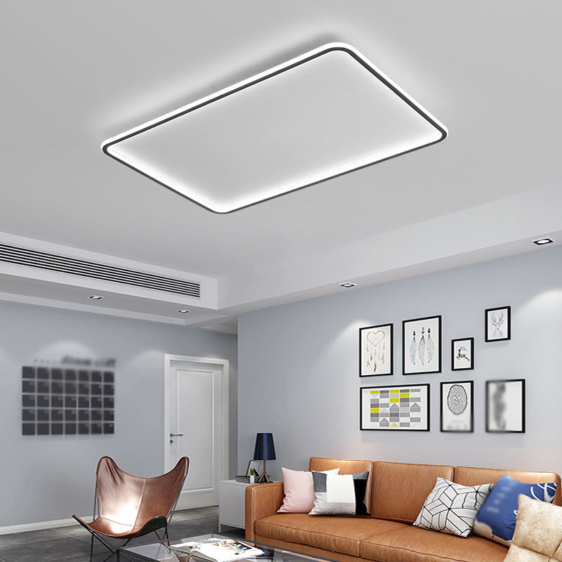 Luminaire de plafond à montage encastré simplicité géométrie LED plafonnier