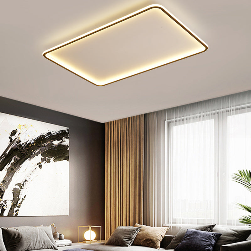 Luminaire de plafond à montage encastré simplicité géométrie LED plafonnier