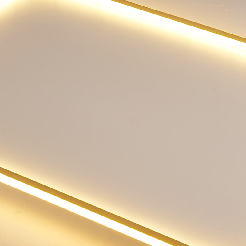 Luminaire de plafond à montage encastré simplicité géométrie LED plafonnier
