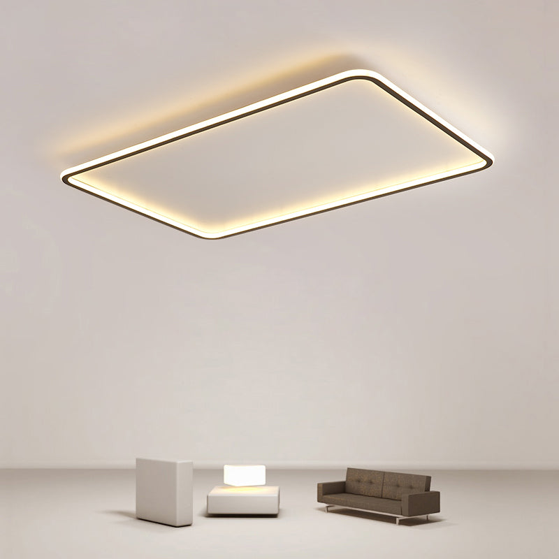 Luminaire de plafond à montage encastré simplicité géométrie LED plafonnier