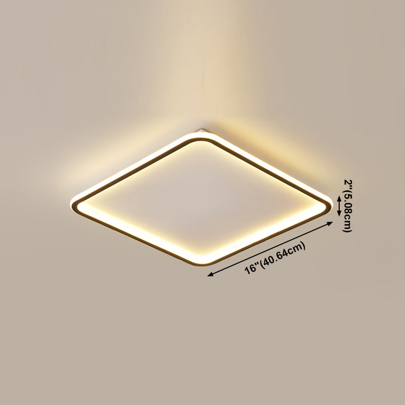 Luminaire de plafond à montage encastré simplicité géométrie LED plafonnier