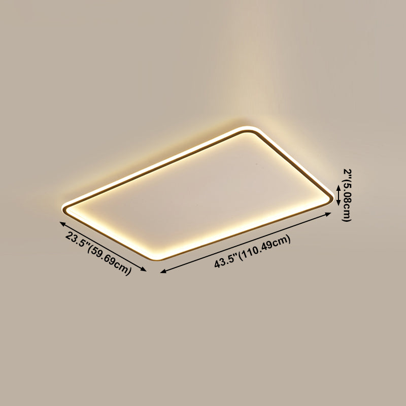 Luminaire de plafond à montage encastré simplicité géométrie LED plafonnier