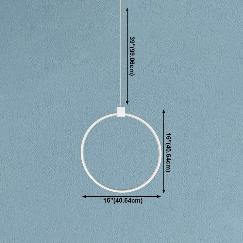 Pendre à LED linéaire blanc Lumière suspension en métal décoratif pour la salle des enfants