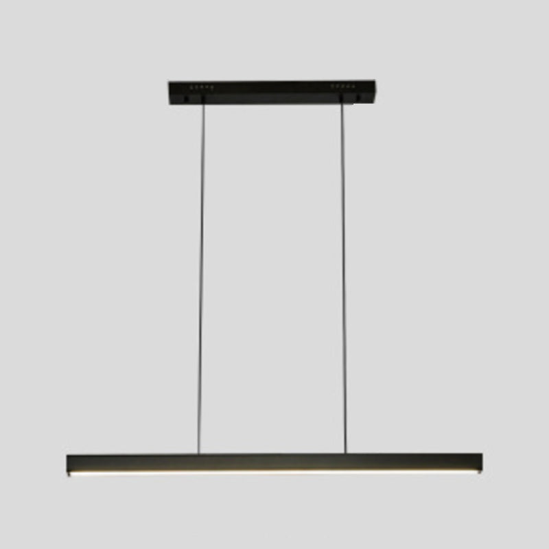 Einfacher Stil Rechteckinsel Island Kronleuchter 1-Kopf-LED-Anhängerbeleuchtung mit Acrylschatten