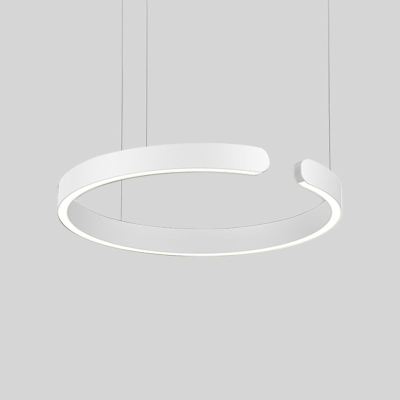 Éclairage de suspension ronde Amélioration de lad hanging LED postmoderne pour salle à manger