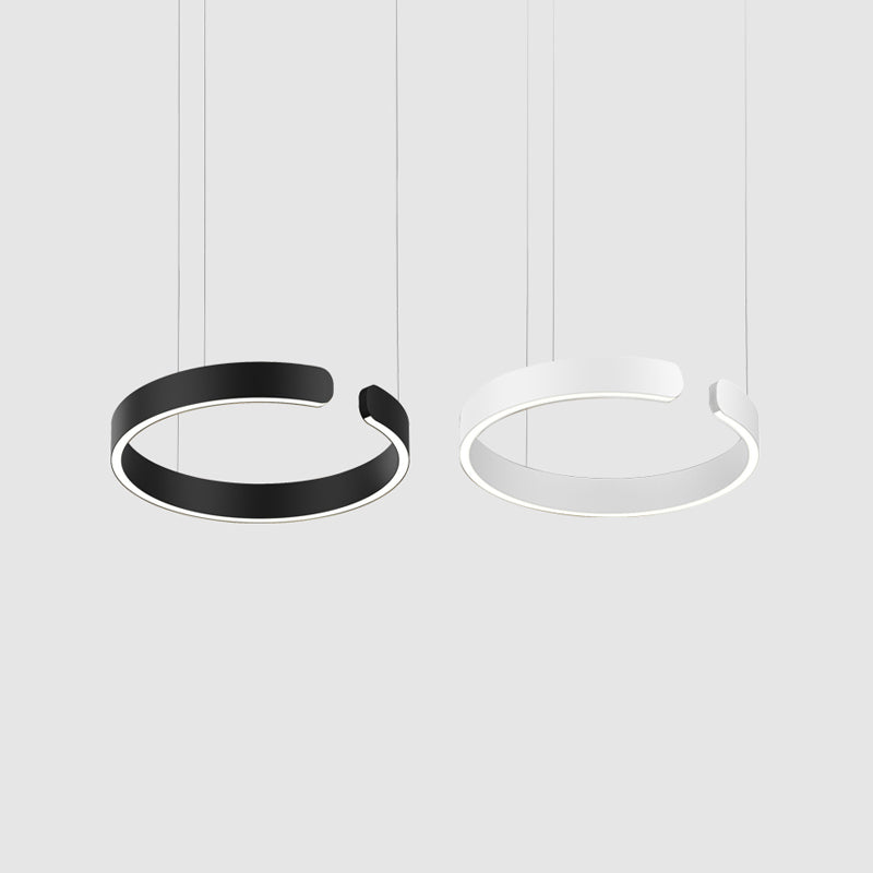 Éclairage de suspension ronde Amélioration de lad hanging LED postmoderne pour salle à manger