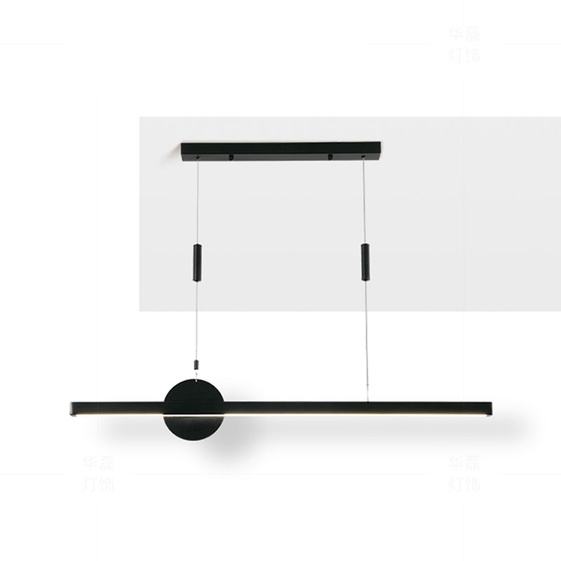 Candelier de la isla de geometría moderna de la oficina de 1 linda accesorios de iluminación LED LED de iluminación