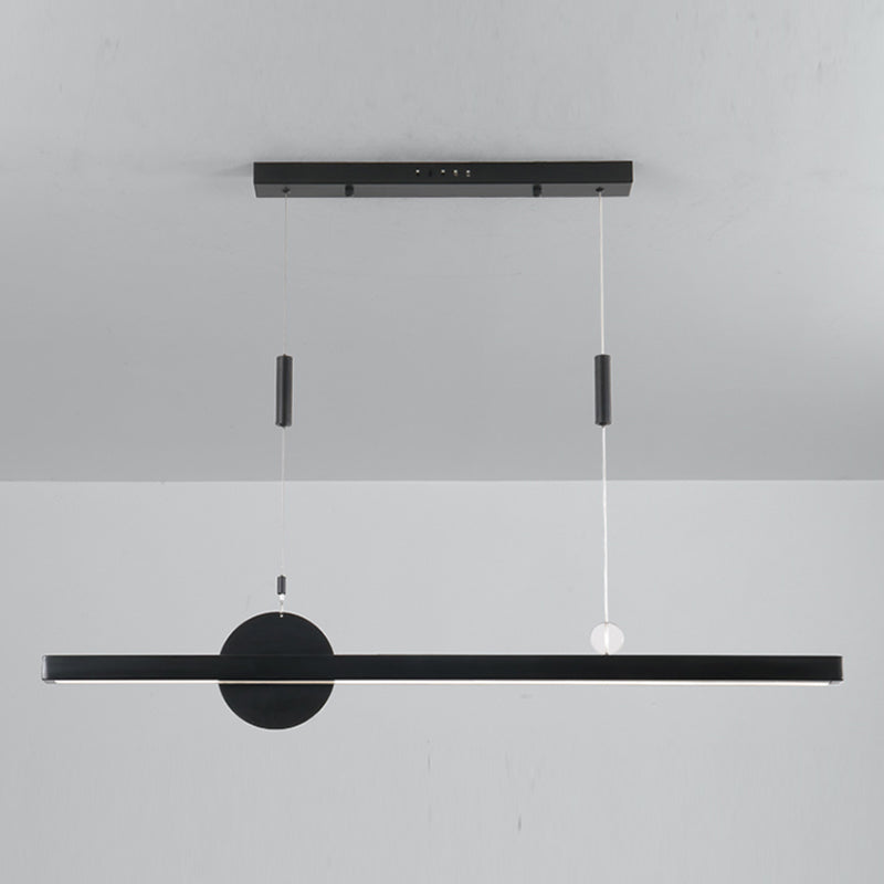 Candelier de la isla de geometría moderna de la oficina de 1 linda accesorios de iluminación LED LED de iluminación