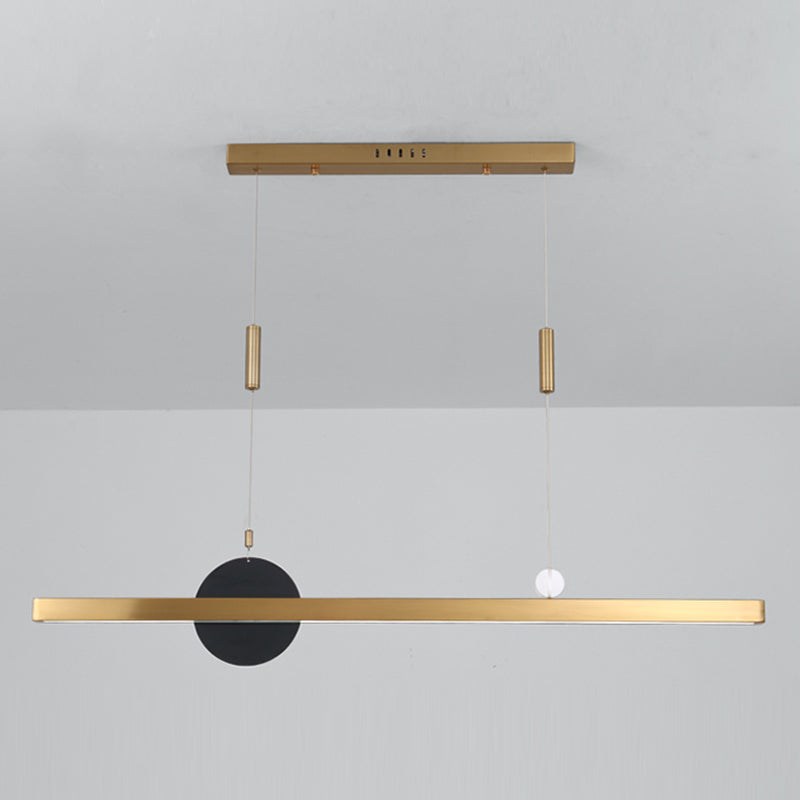 Candelier de la isla de geometría moderna de la oficina de 1 linda accesorios de iluminación LED LED de iluminación