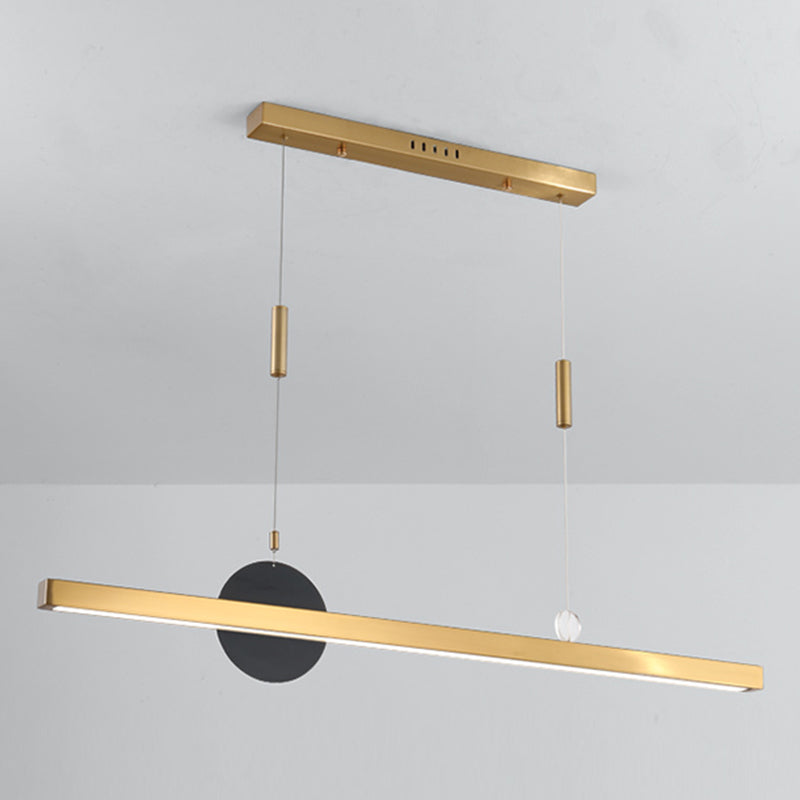 Candelier de la isla de geometría moderna de la oficina de 1 linda accesorios de iluminación LED LED de iluminación