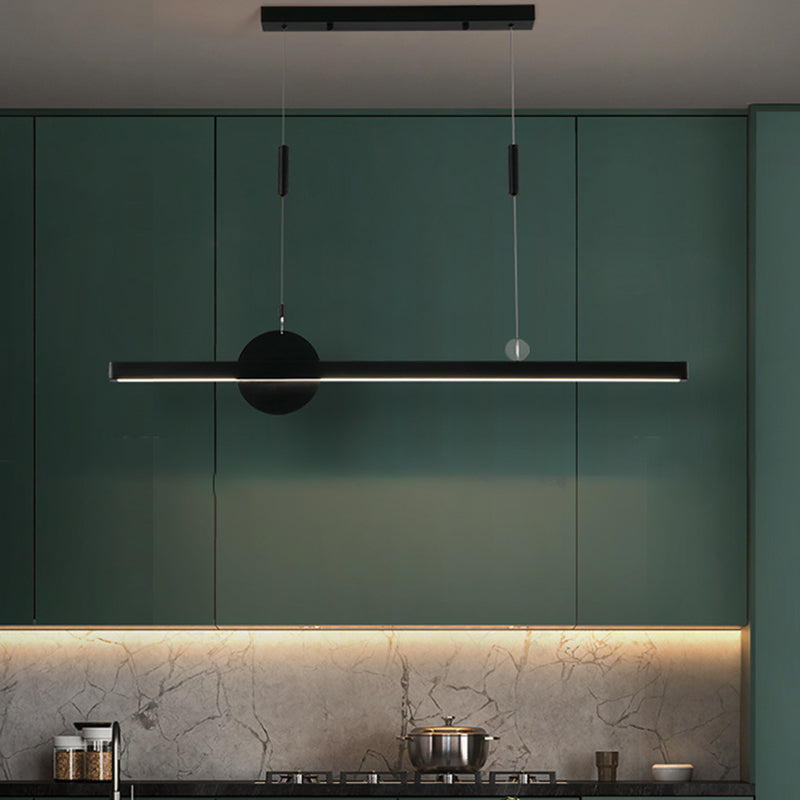 Candelier de la isla de geometría moderna de la oficina de 1 linda accesorios de iluminación LED LED de iluminación