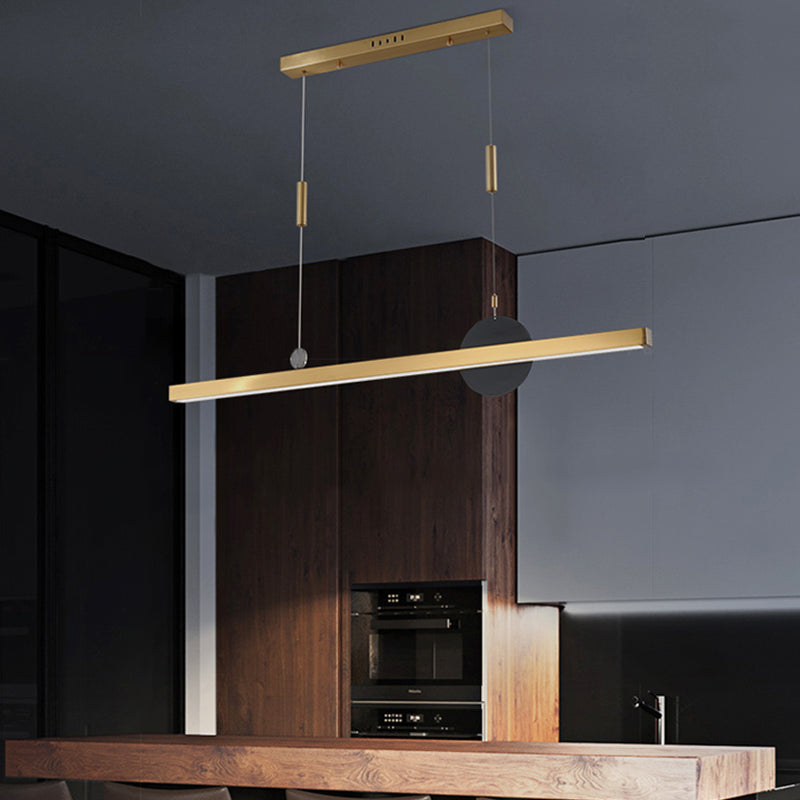 Candelier de la isla de geometría moderna de la oficina de 1 linda accesorios de iluminación LED LED de iluminación