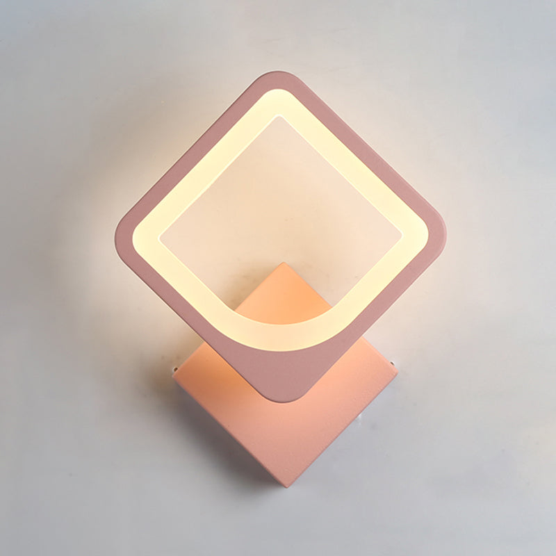 Moderner LED -Wandleuchten geometrische Form farbenfrohe Wandleuchte für Schlafzimmer