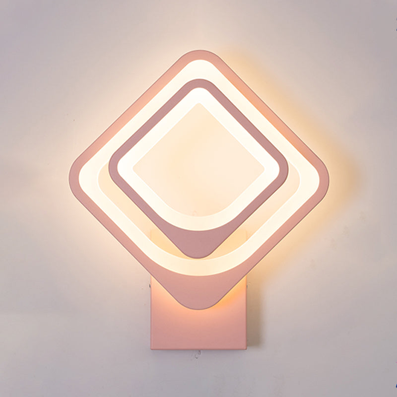 Moderner LED -Wandleuchten geometrische Form farbenfrohe Wandleuchte für Schlafzimmer