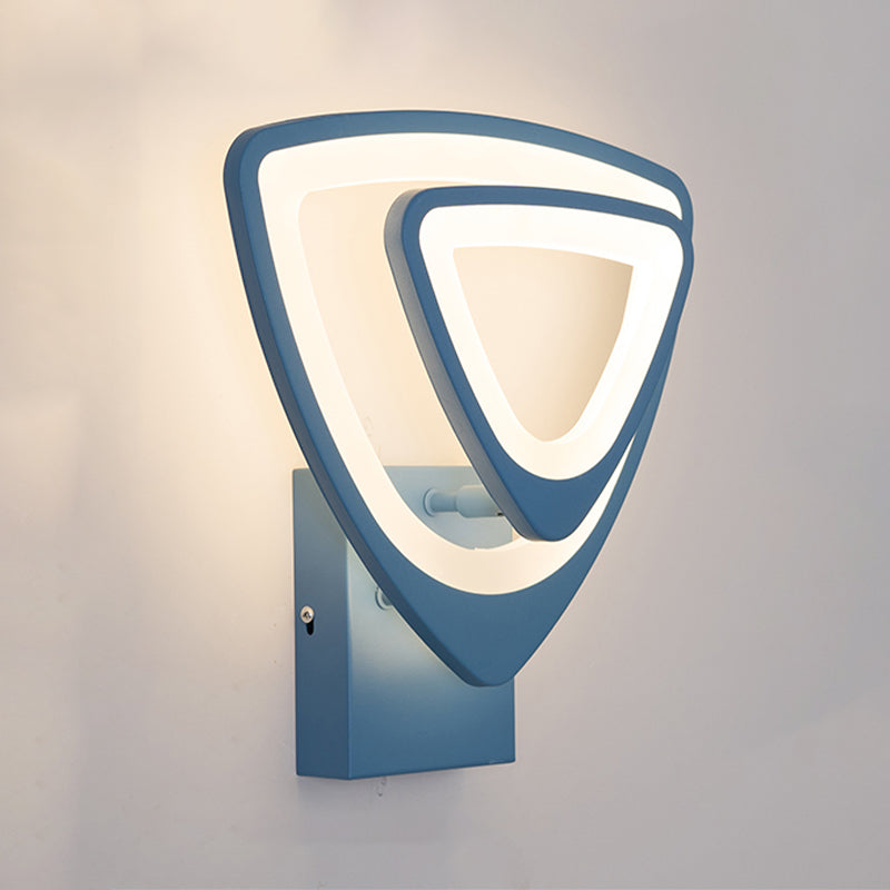 Moderner LED -Wandleuchten geometrische Form farbenfrohe Wandleuchte für Schlafzimmer