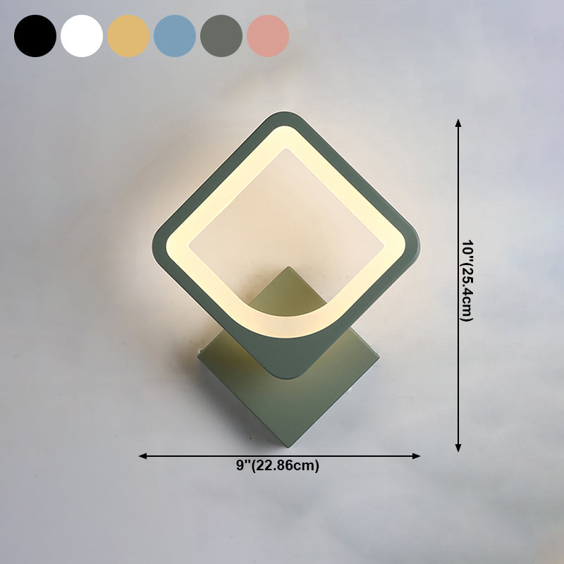 Moderner LED -Wandleuchten geometrische Form farbenfrohe Wandleuchte für Schlafzimmer