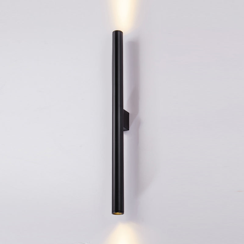 Moderne Aluminium Wandleuze Zylinderform 2 Lichter Wandleuchte für Schlafzimmer