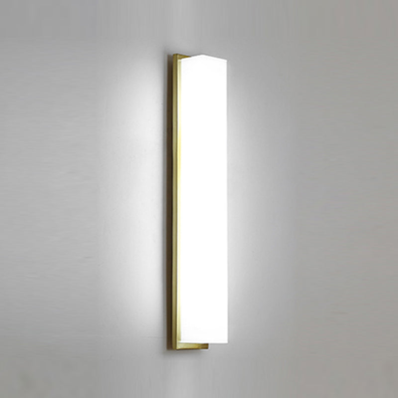Modern Metal Wall Sconce Cylinder 1 Light Wall Light with Glass for Bedroom