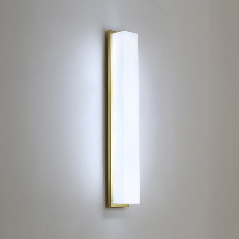 Modern Metal Wall Sconce Cylinder 1 Light Wall Light with Glass for Bedroom