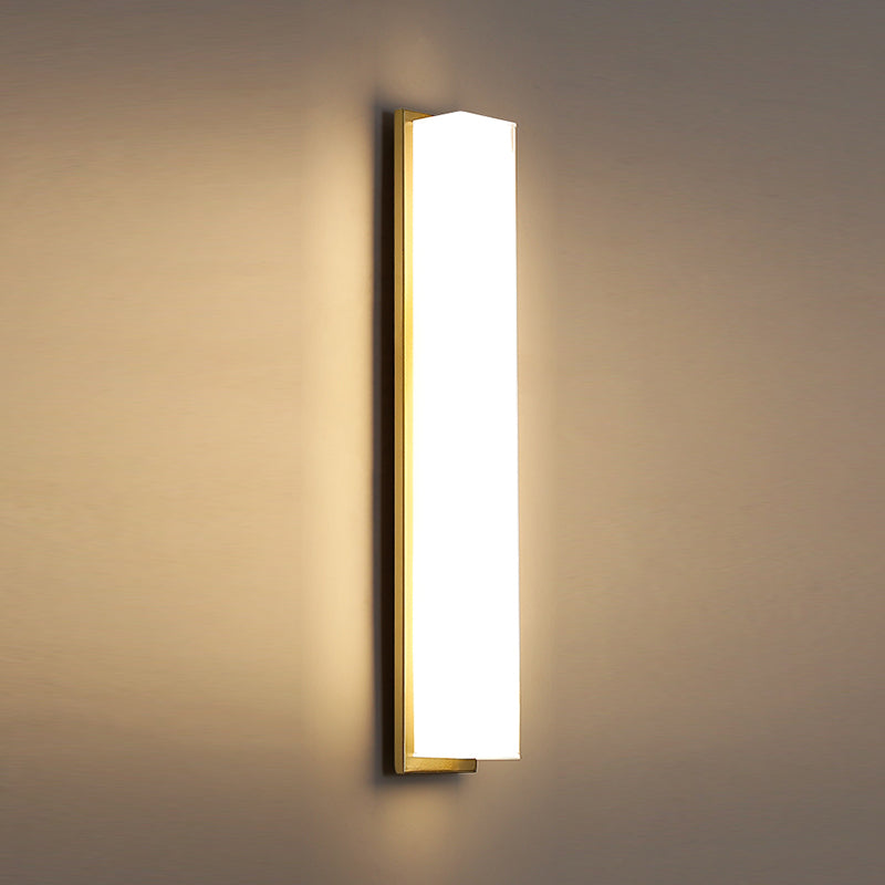 Modern Metal Wall Sconce Cylinder 1 Light Wall Light with Glass for Bedroom