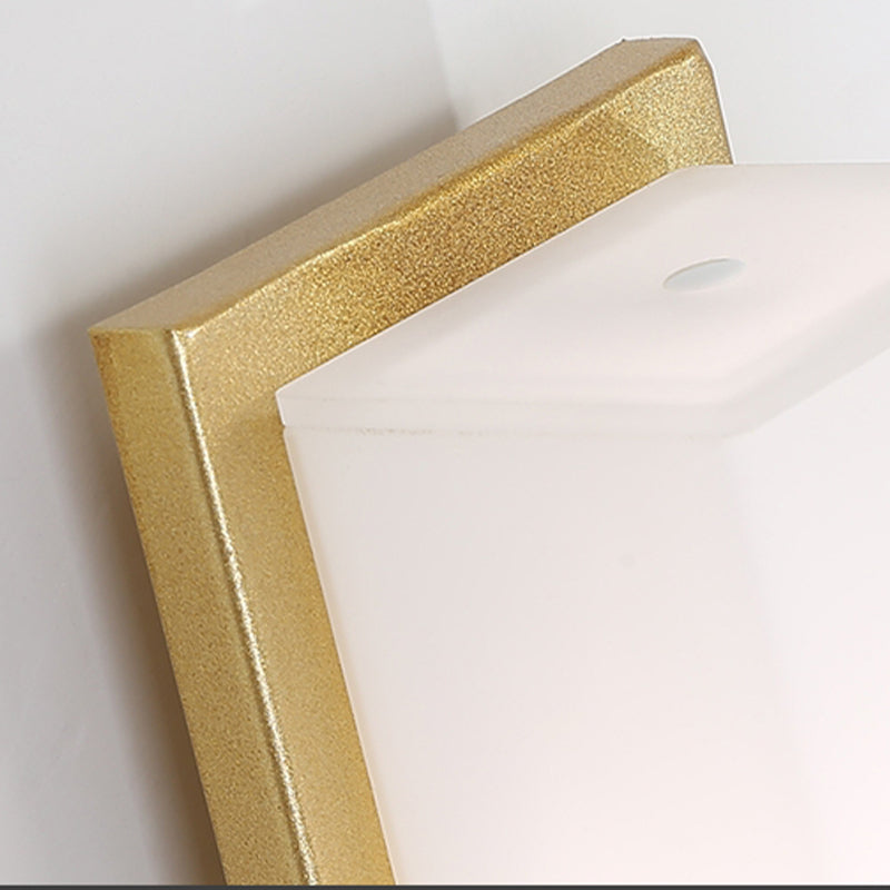 Modern Metal Wall Sconce Cylinder 1 Light Wall Light with Glass for Bedroom