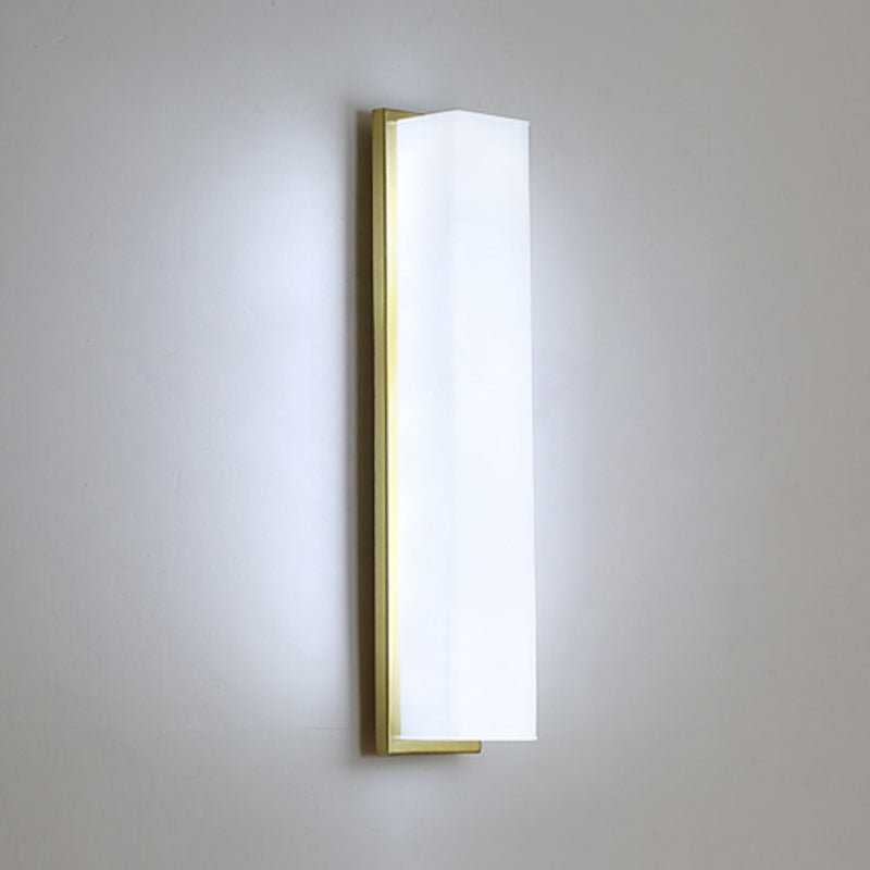 Modern Metal Wall Sconce Cylinder 1 Light Wall Light with Glass for Bedroom