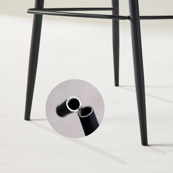 Moderner Barhocker mit Metallgestell und Kunstledersitz für die Küche
