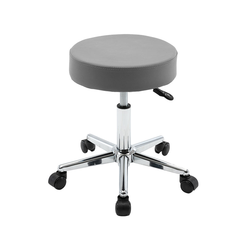 Sgabello da bar in pelle senza braccia moderna regolabile con base in metallo