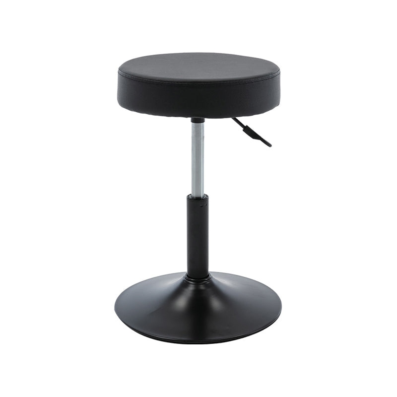 Sgabello da bar in pelle senza braccia moderna regolabile con base in metallo