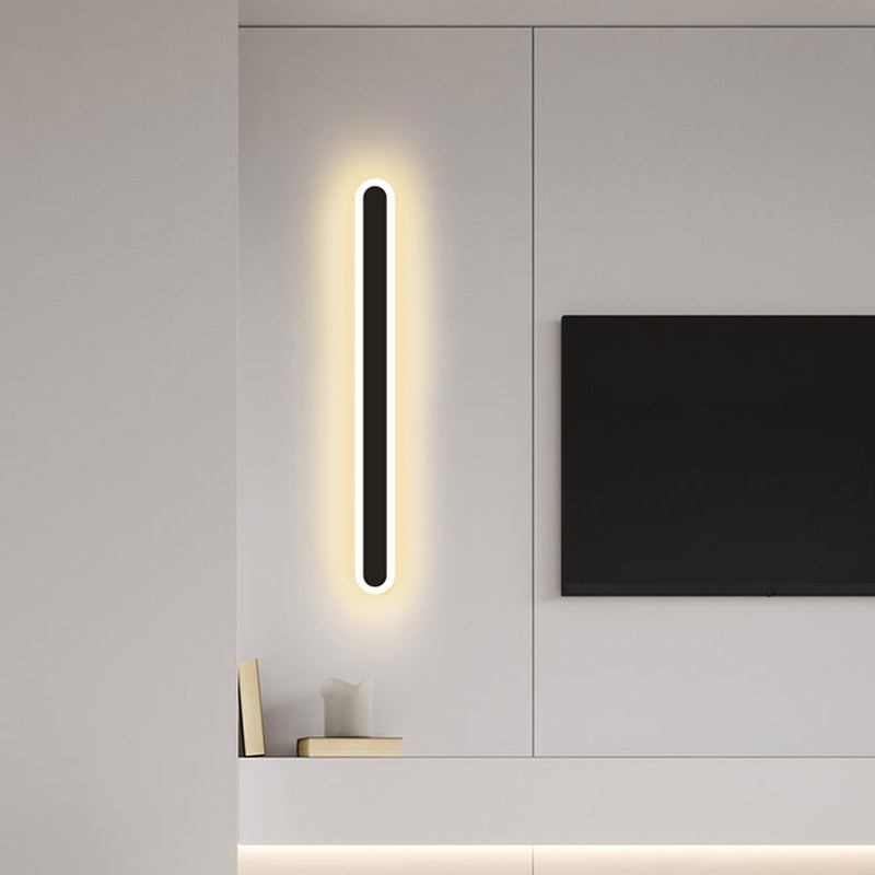 1 Light Metal Wall Light Modern Simple Style Linear Shape Wall Mounted Light Fixture