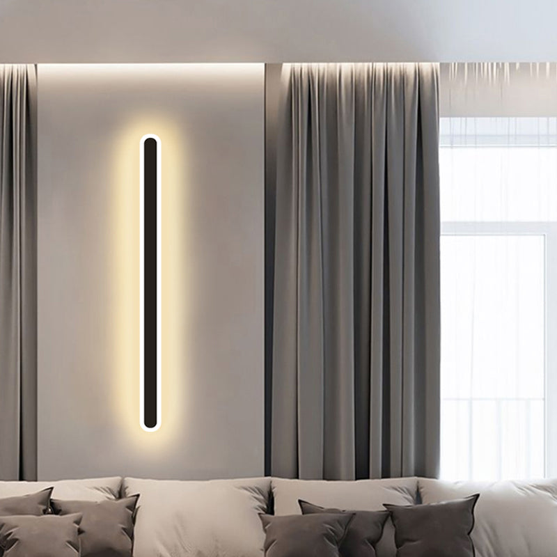 1 Light Metal Wall Light Modern Simple Style Linear Shape Wall Mounted Light Fixture