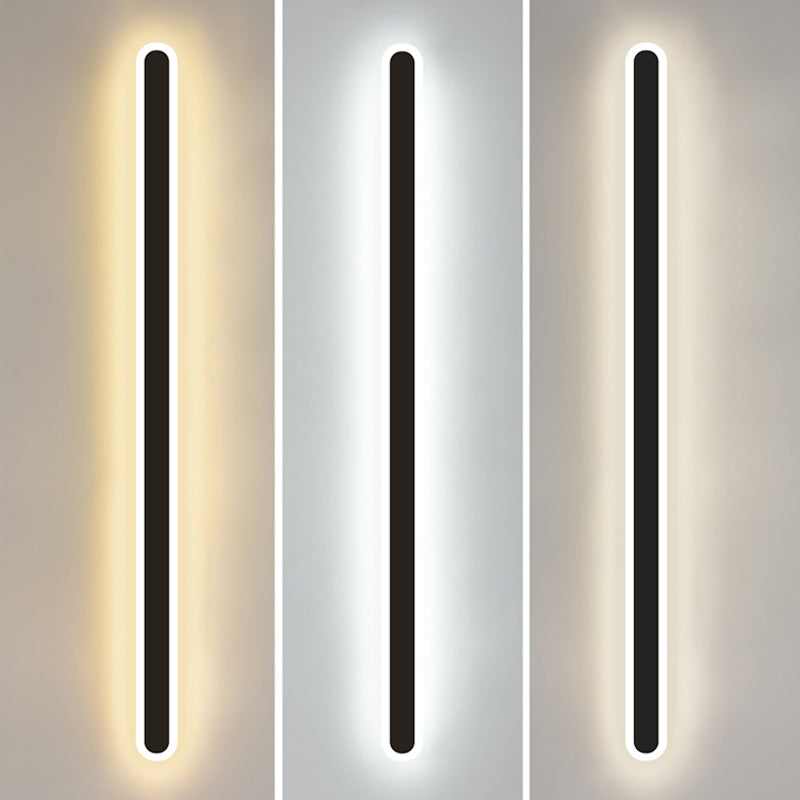 1 Light Metal Wall Light Modern Simple Style Linear Shape Wall Mounted Light Fixture