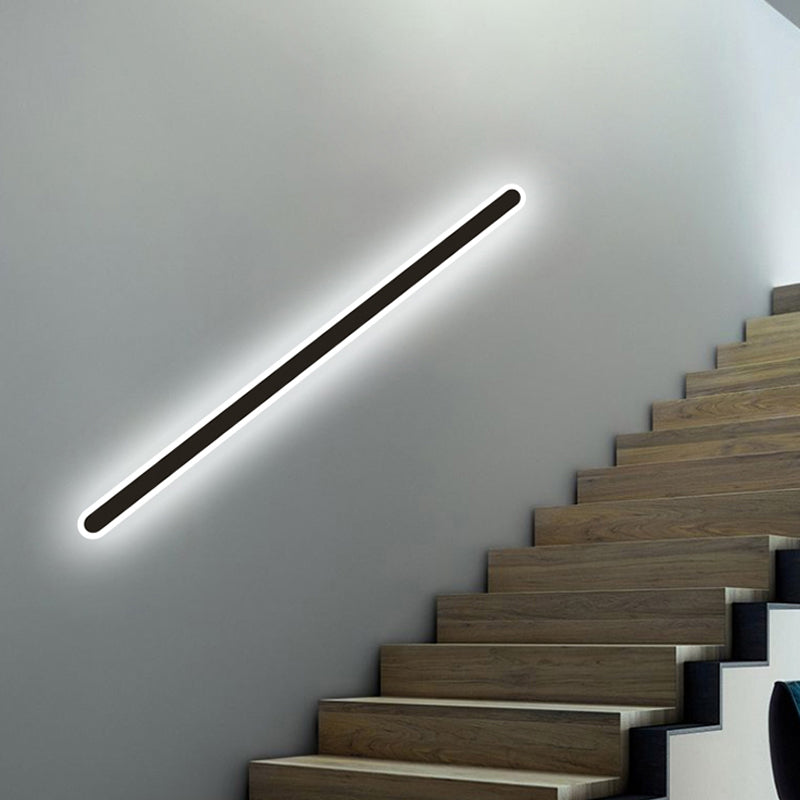 1 Light Metal Wall Light Modern Simple Style Linear Shape Wall Mounted Light Fixture