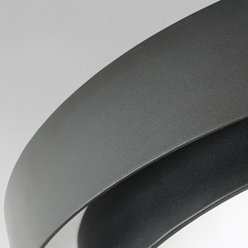 Modern Simplicity LED Ceiling Light Lacquered Iron Circular Flush Mount with Acrylic Shade