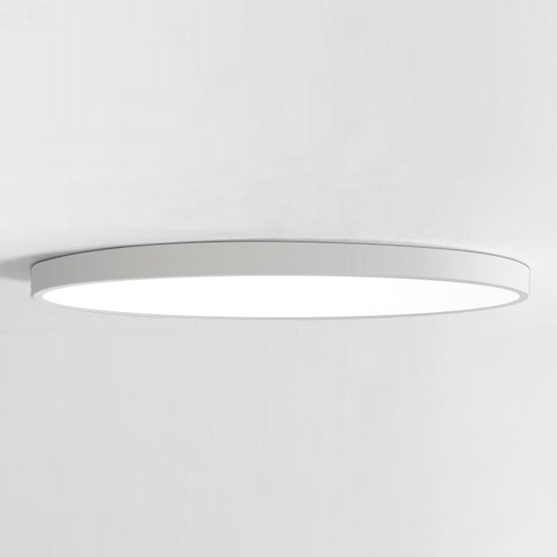 Round Shape LED Ceiling Lamp Modern Iron 1 Light Flush Mount for Balcony Aisle