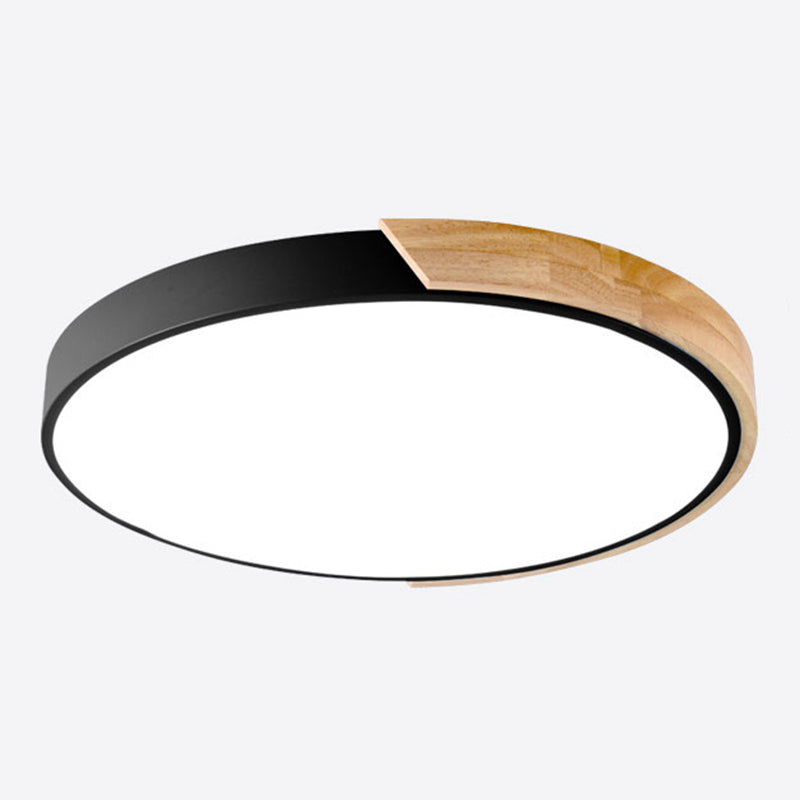 Lampada da soffitto a LED di forma rotonda Macaroon Moderna in ferro a 1 luce da incasso per studio