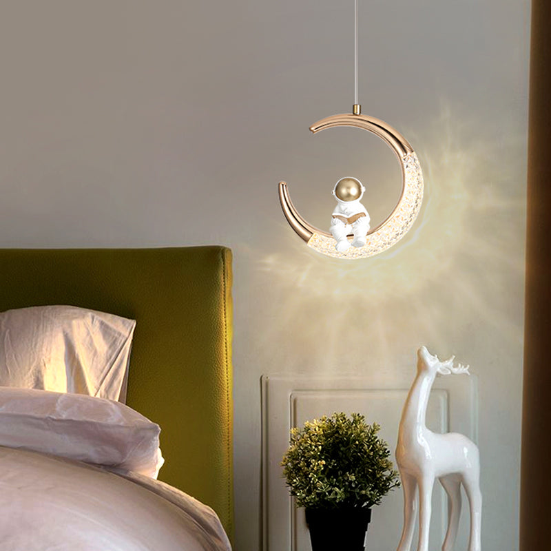 Éclairage moderne à pendentif pendentif en acrylique 1-LIGHT pour la chambre des enfants