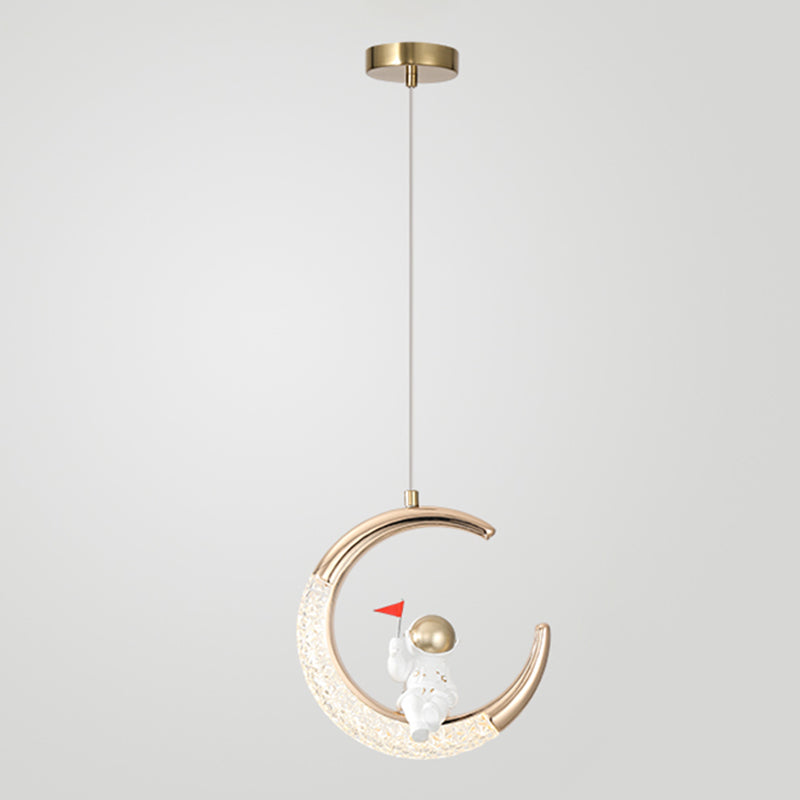 Éclairage moderne à pendentif pendentif en acrylique 1-LIGHT pour la chambre des enfants