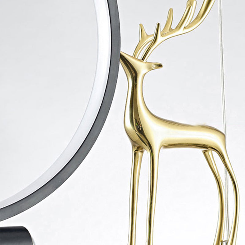 Modernas luces colgantes de la sala de té lineal de la isla de metal lámparas