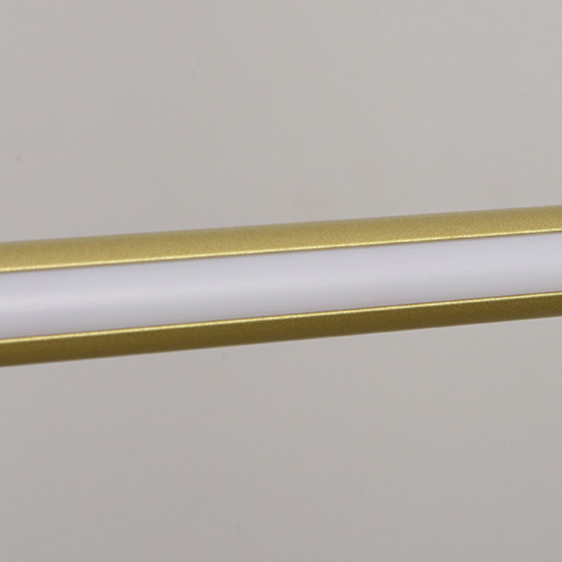 1 Light Linear Island Light Fixture Modernism Metal Island Pendant Lights for Office