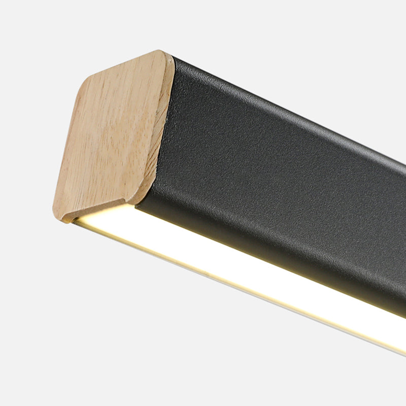 1 Light Linear Island Light Fixture Modernism Metal Island Pendant Lights