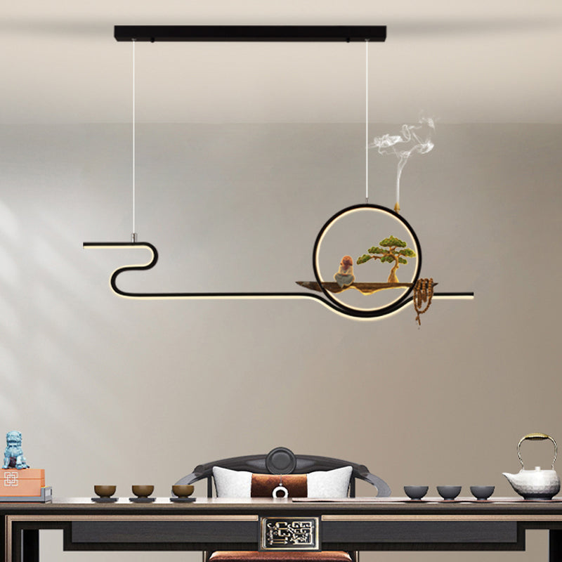 Iluminación moderna de la isla de la isla de la isla accesorios de iluminación colgante