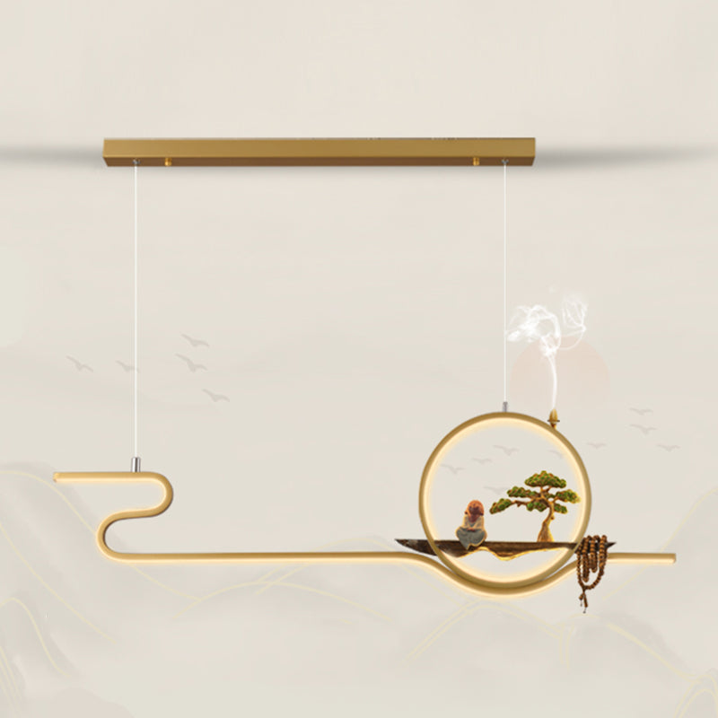 Iluminación moderna de la isla de la isla de la isla accesorios de iluminación colgante