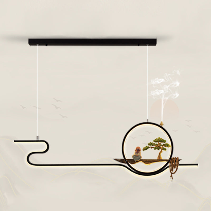 Iluminación moderna de la isla de la isla de la isla accesorios de iluminación colgante